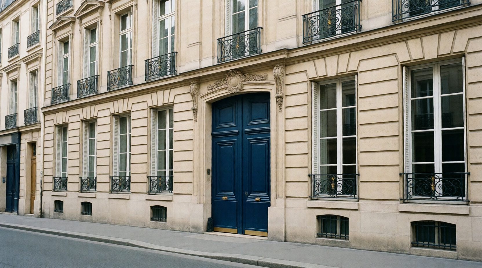 Façade haussmannienne abritant les bureaux du cabinet